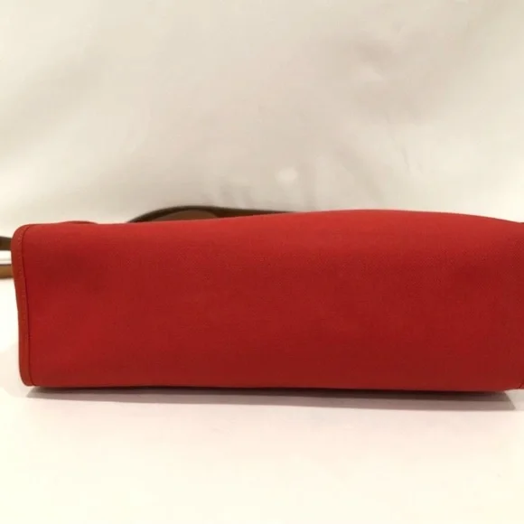 π§‘2X HPπ§‘ Hermes Red/Orange Canvas Herbag SKU #883269 (Gently Used) - Picture 5 of 16